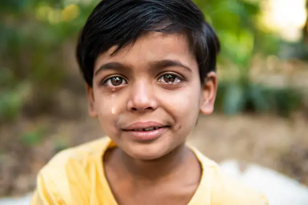 A child’s tear is a whole morning that should have been kinder
