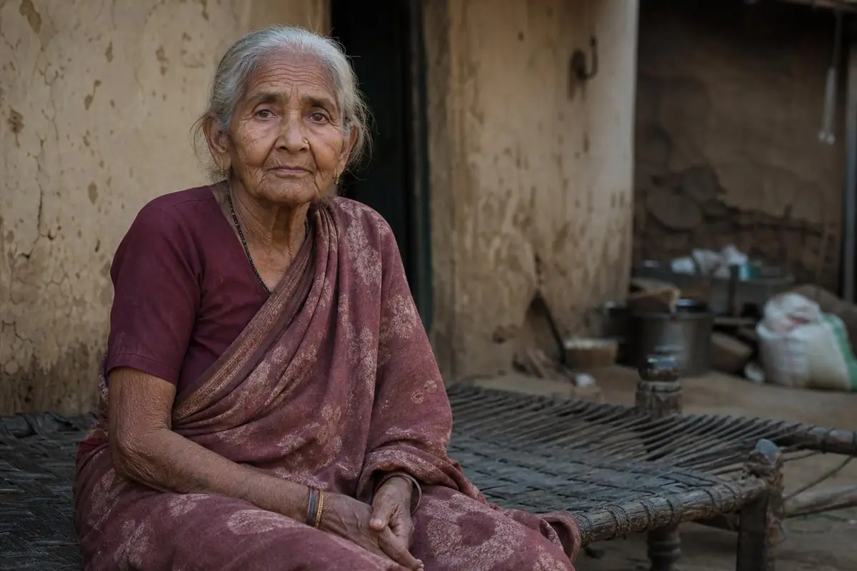 An elder sitting with the day, and with memory