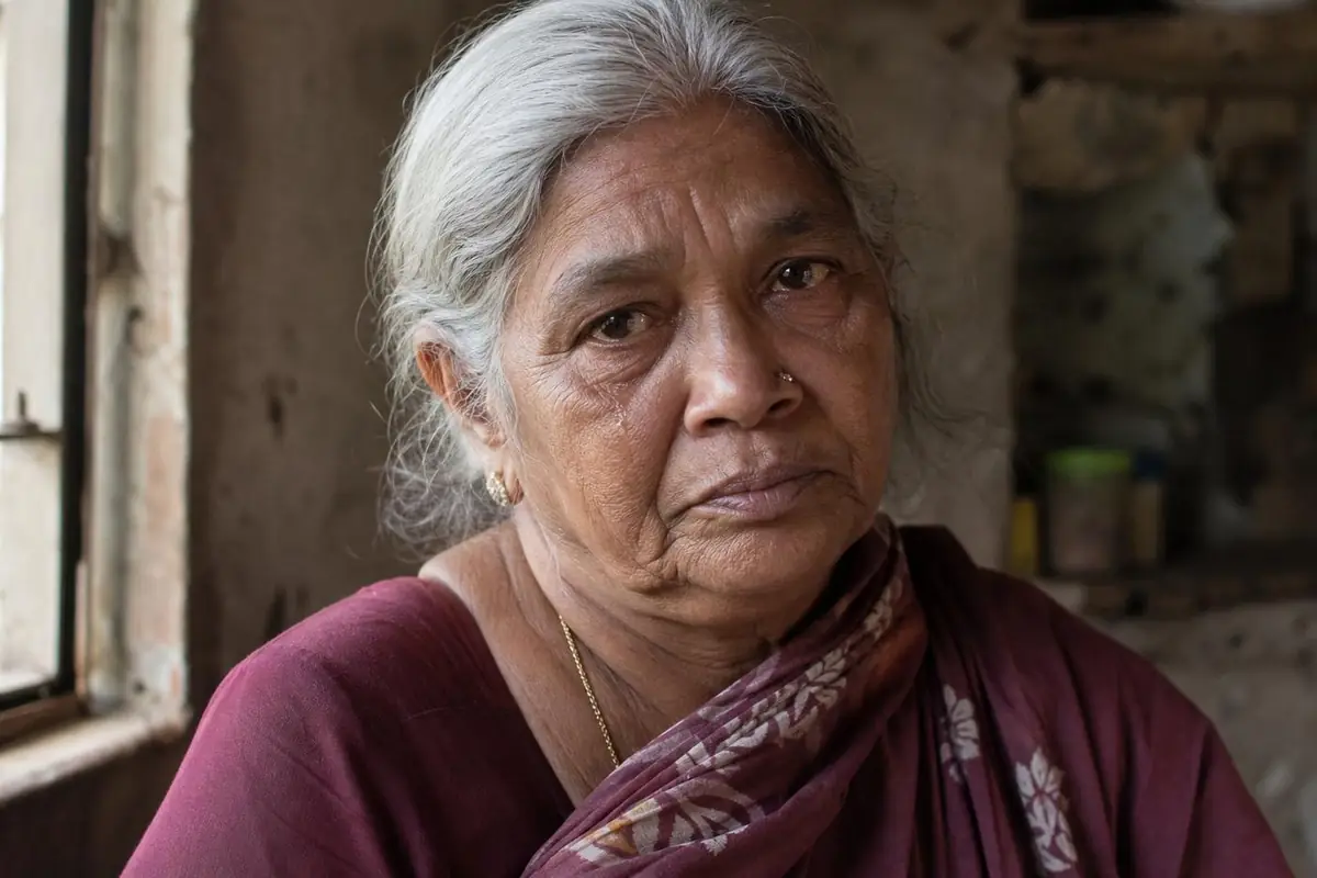 An elder’s tears are a whole life asking not to be forgotten
